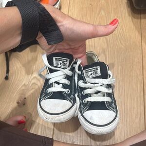 Converse Kids Black and White Sneakers